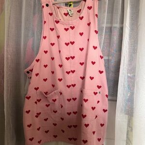 Pink Heart Patterned Dress